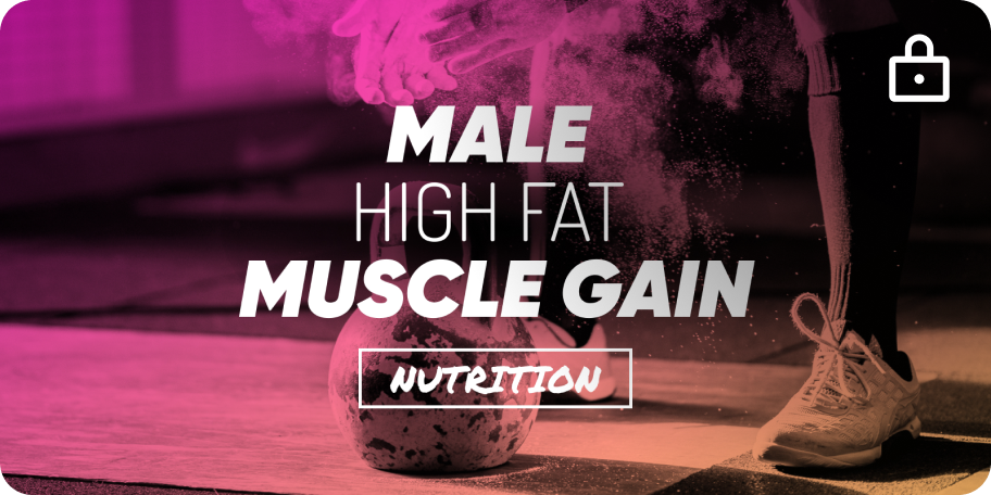 Male Muscle Gain - High Fat